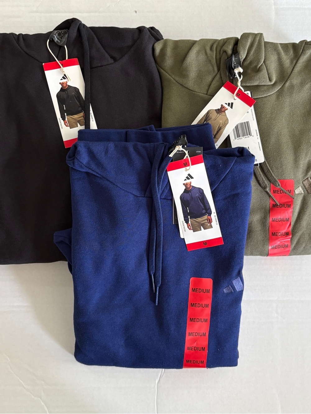 3 Men’s Adidas Fleece Hoodies